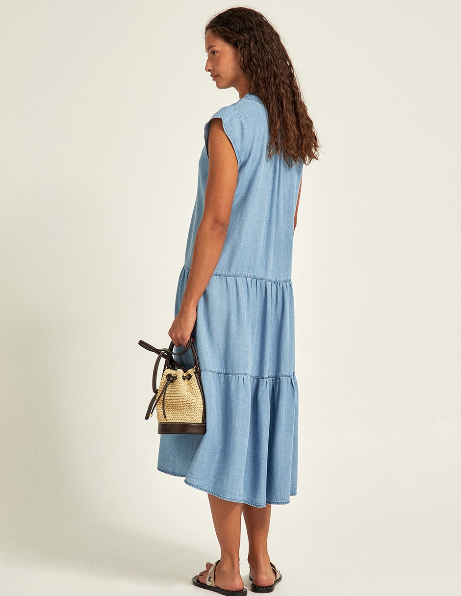 Vestido Midi Casual Sfera Para Mujer