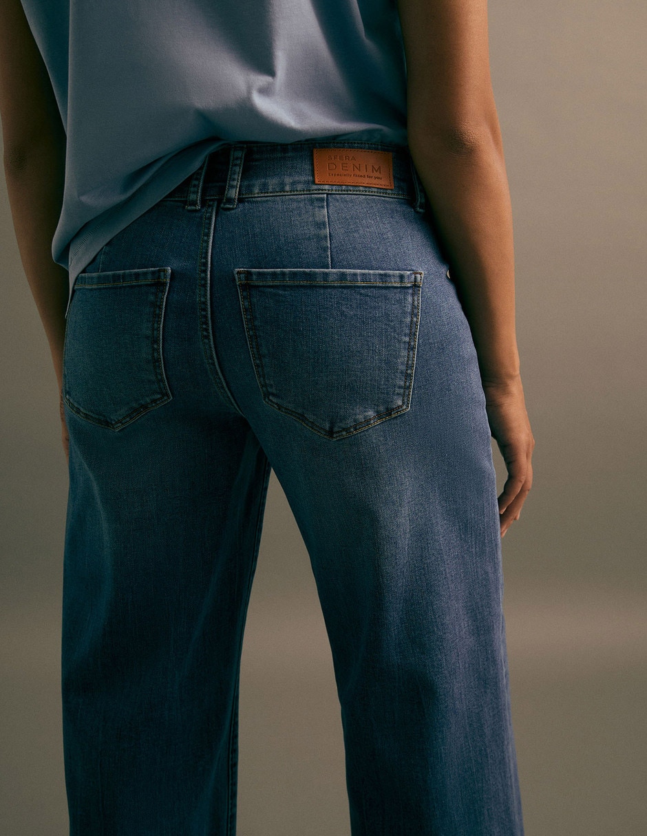 Jeans straight para mujer 2