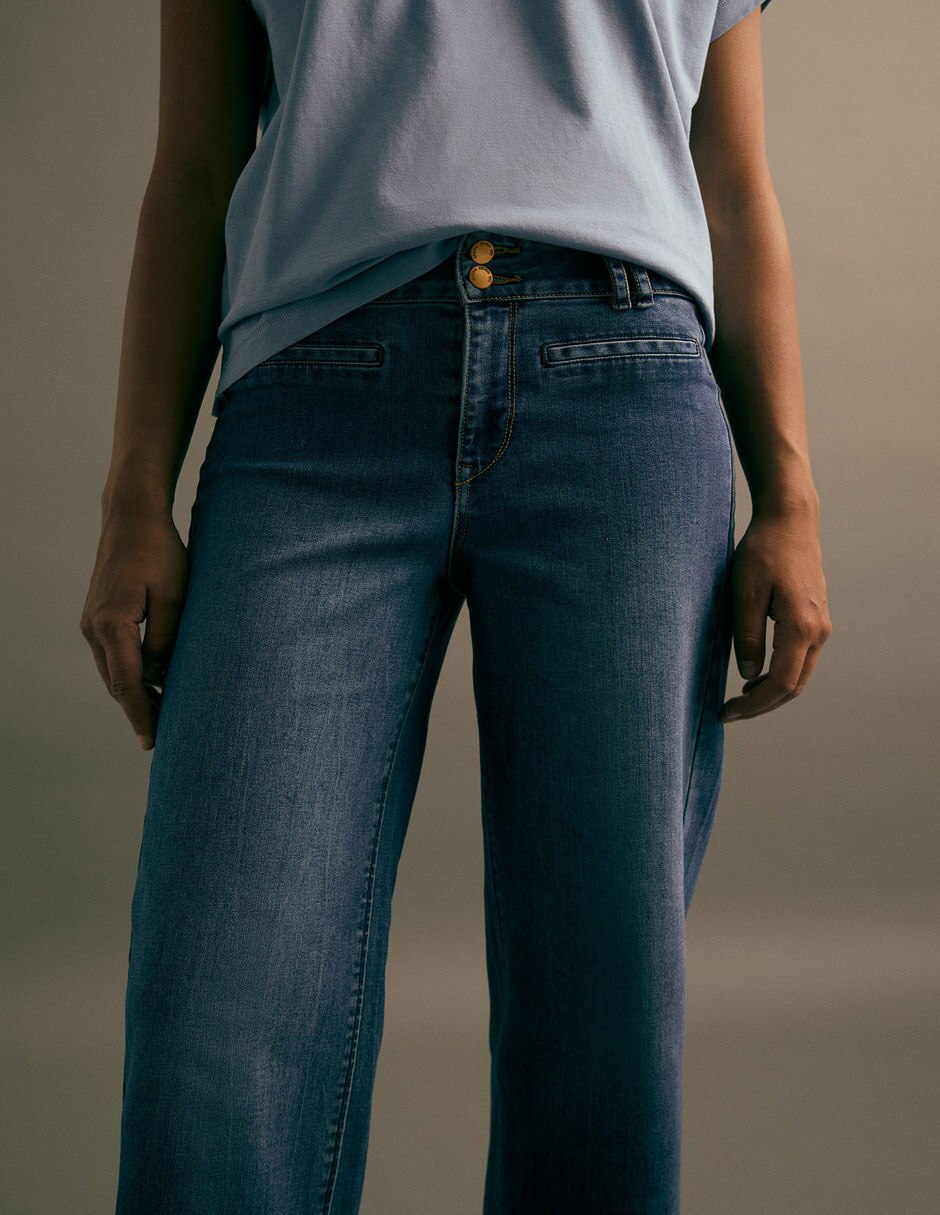 Jeans straight para mujer 5