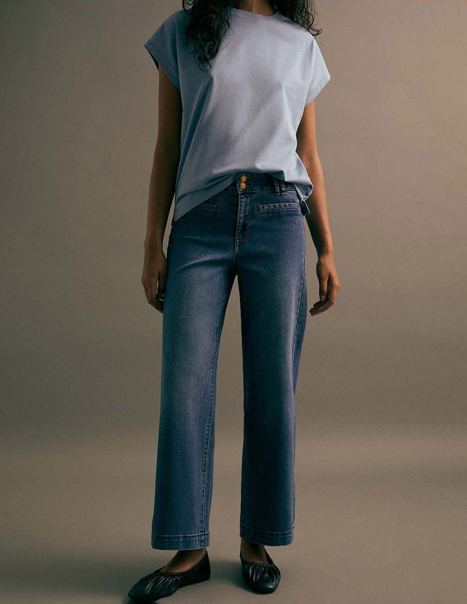 Jeans straight para mujer 6