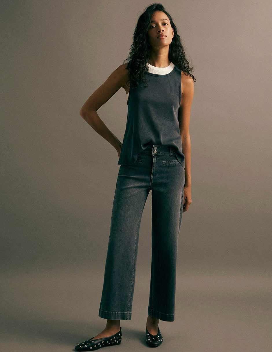 Jeans amplio para mujer 7